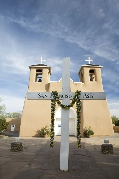 NM, New Mexico, Ranchos de Taos, San Francisco de Asis church, built in 1850