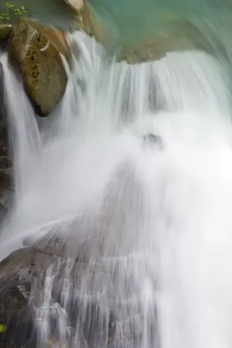 Framed Print : Nooksack Falls in the Cascades of Washington