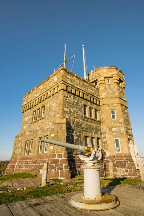 Framed Print : Noon Gun at Cabot Tower, Signal Hill National Historic Site, St. John s, Newfoundland, Canada