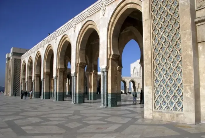 Framed Print : North Africa, Morocco, Casablanca. Hassan II Mosque