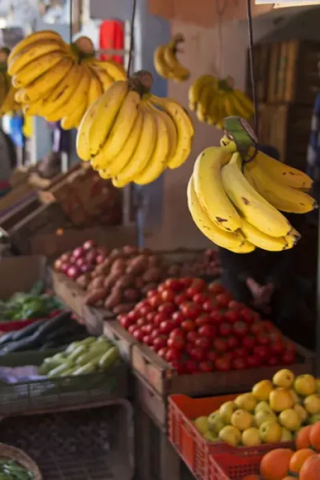 Framed Print : North Africa, Morocco, Fes. Fruits in the souks of Fes