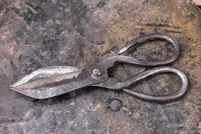 Framed Print : North Africa, Morocco, Marrakech. metal works section of Jemna El Efna. Scissors