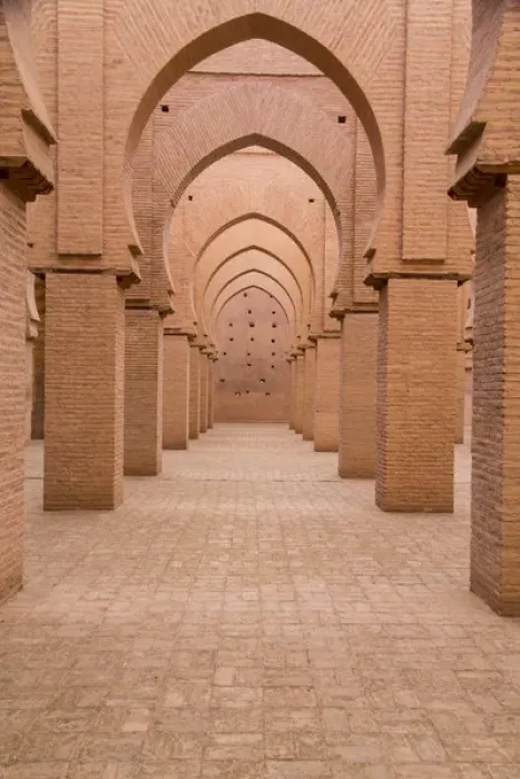 Framed Print : North Africa, Morocco, Marrakech, Tinmal. The Great Mosque of Tinmal was constructed
