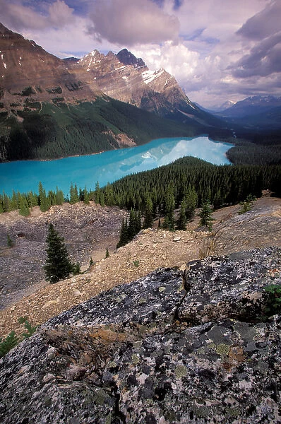 North America, Canada, Alberta, Banff National Park. Chephren Lake