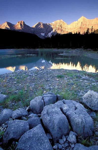 North America, Canada, Alberta, Jasper National Park, Tanquin Valley. Landscape