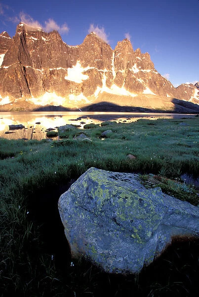 North America, Canada, Alberta, Jasper National Park, Tanquin Valley. The Ramparts