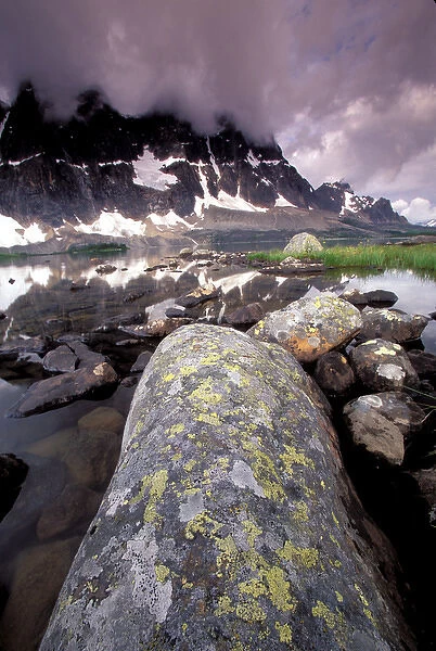 North America, Canada, Alberta, Jasper National Park, Tanquin Valley. The Ramparts