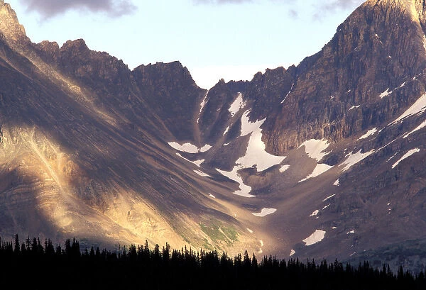 North America, Canada, Alberta, Jasper National Park. Tanquin Valley landscape
