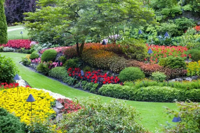 Framed Print : North America; Canada; BC; Victoria; Butchard Gardens In Full Bloom Framed Print : North America; Canada; BC; Victoria; Butchard Gardens In Full Bloom
