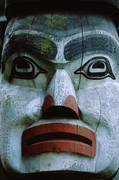Framed Print : North America, Canada, British Columbia, Victoria, Thunderbird Park. Native totem