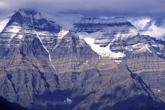 Framed Print : North America, Canada, British Columbia, Robson Provincial Park. Clouds over Mt. Robson