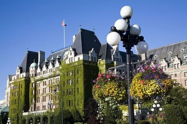 North America, Canada, British Columbia, Victoria. The Empress Hotel in Victoria