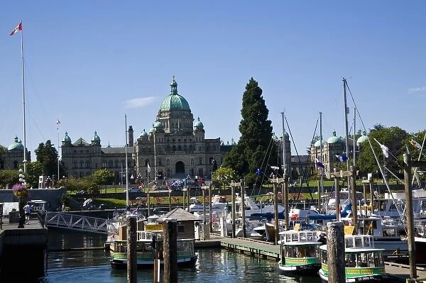North America, Canada, British Columbia, Victoria. The harbor at Victoria, BC