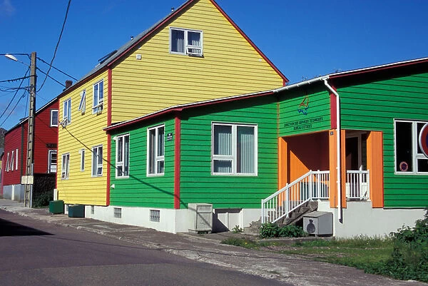 North America, Canada, Miquelon and St. Pierre, St. Pierre, colorful house