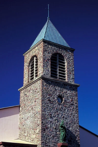 North America, Canada, Miquelon and St. Pierre, St. Pierre, church steeple