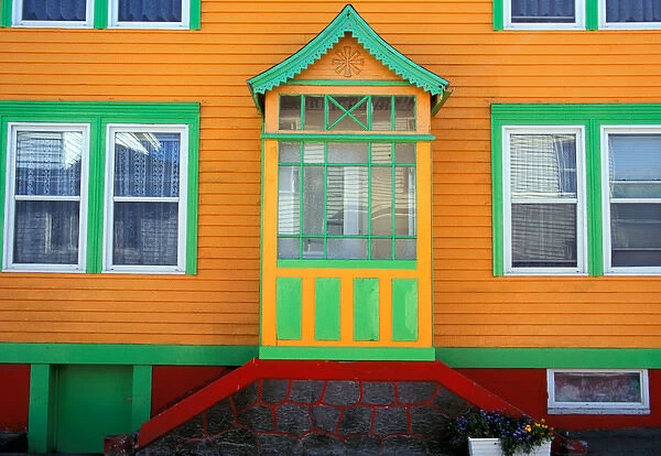 North America, Canada, Miquelon and St. Pierre, St. Pierre, colorful house
