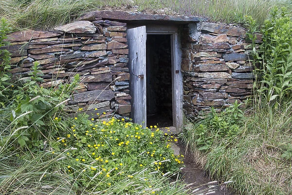 North America, Canada, NL, root cellar in Elliston, the root cellar capital of the world