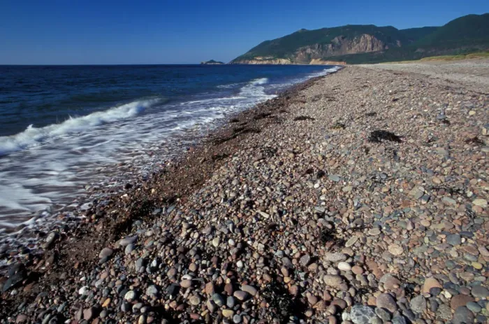 Framed Print : North America, Canada, Nova Scotia, Cape Breton, Petite Etang Beach