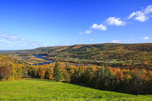 North America, Canada, Nova Scotia, Cape Breton, Cabot Trail, Fall colours in Margaree