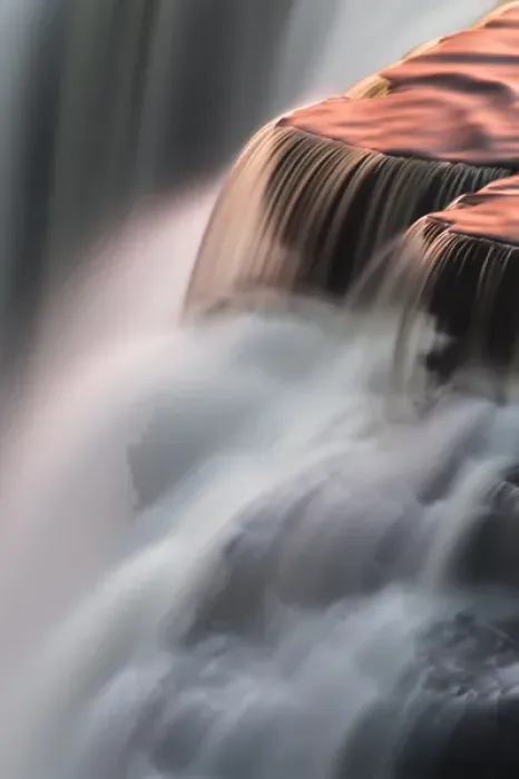 Framed Print : North America, Canada, Ontario. Detail of sunset reflections on Kakabeka Falls, Ontario Framed Print : North America, Canada, Ontario. Detail of sunset reflections on Kakabeka Falls, Ontario