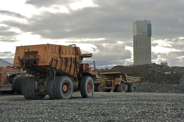 North America, Canada, Quebec, Centre-du-Quebec, Asbestos. Mining vehicle