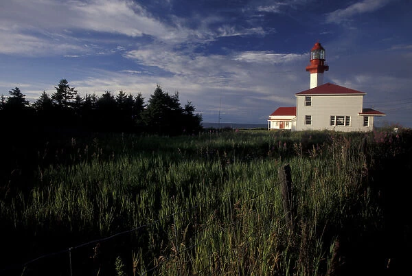 North America, Canada, Quebec, Gaspe Peninsula (Gaspesie) Pointe-de-Mitis lighthouse