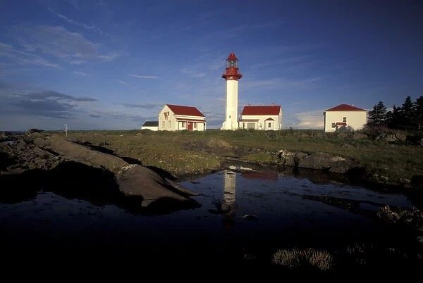 North America, Canada, Quebec, Gaspe Peninsula (Gaspesie) Pointe-de-Mitis lighthouse