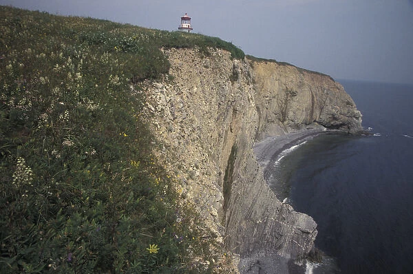 North America, Canada, Quebec, Gaspe Peninsula (Gaspesie), Perce Cap Blanc Lighthouse