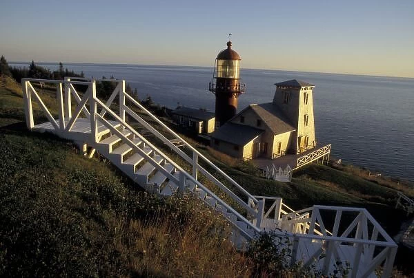 North America, Canada, Quebec, Gaspe Peninsula (Gaspesie). Pointe-a-la-Renommee Lighthouse