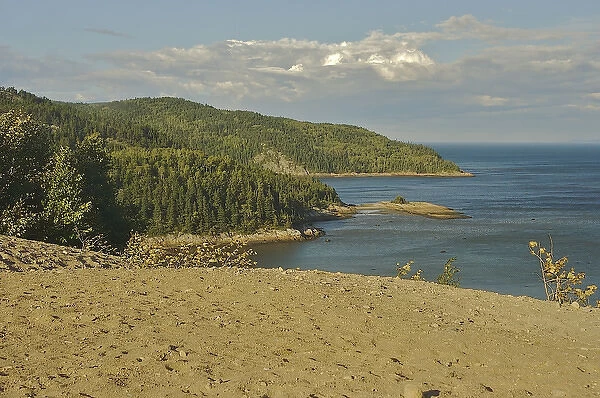 North America, Canada, Quebec, North Shore, Tadoussac. View of Tadoussac Dunes
