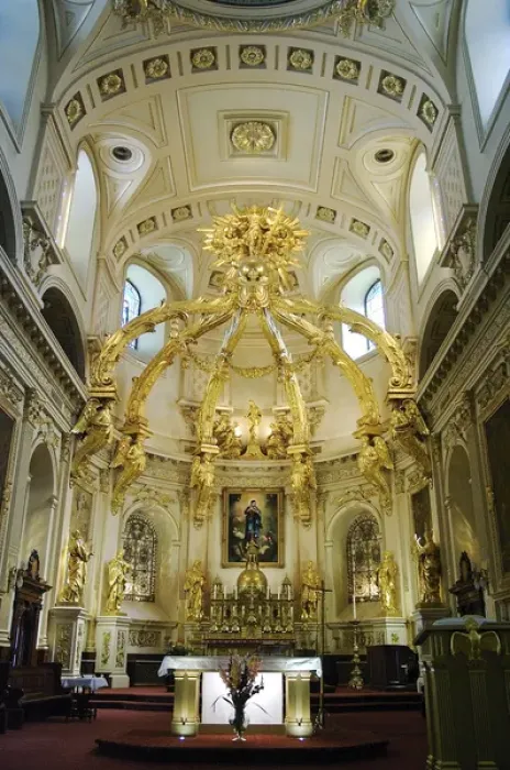 Framed Print : North America, Canada, Quebec, Old Quebec City. Altar of the Basilique Notre-Dame-de-Quebec