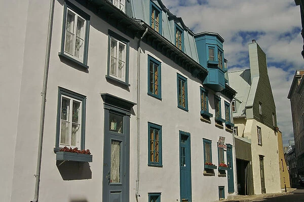 North America, Canada, Quebec, Old Quebec City. Old Quebec buildings