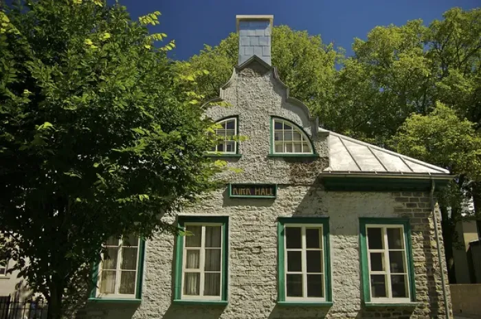 Framed Print : North America, Canada, Quebec, Old Quebec City. The Kirk Hall, the Church Hall of St