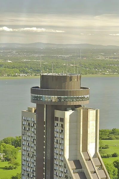 North America, Canada, Quebec, Quebec City. View of the Loews Le Concorde Hotel s