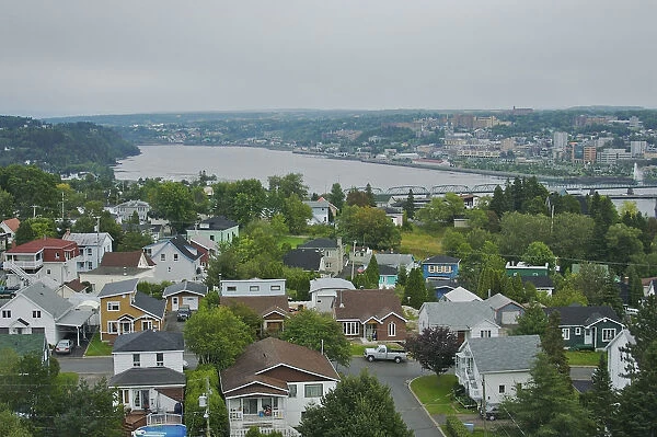 North America, Canada, Quebec, Saguenay, Ville de Saguenay, Chicoutimi. View of
