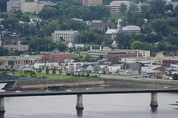 North America, Canada, Quebec, Saguenay, Ville de Saguenay, Chicoutimi. Dubuc Bridge