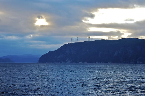 North America, Canada, Quebec, Saguenay, L Anse de Roche (Rock Bay. ) View of