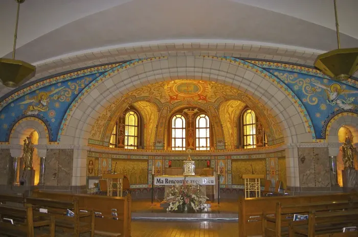 Framed Print : North America, Canada, Quebec, Sainte-Anne-de-Beaupre. One of the ten chapels surrounding