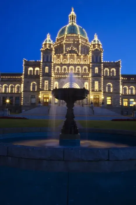 Framed Print : North America; Canada; Victoria; Parliament Building at Night, Victoria, British Columbia Framed Print : North America; Canada; Victoria; Parliament Building at Night, Victoria, British Columbia