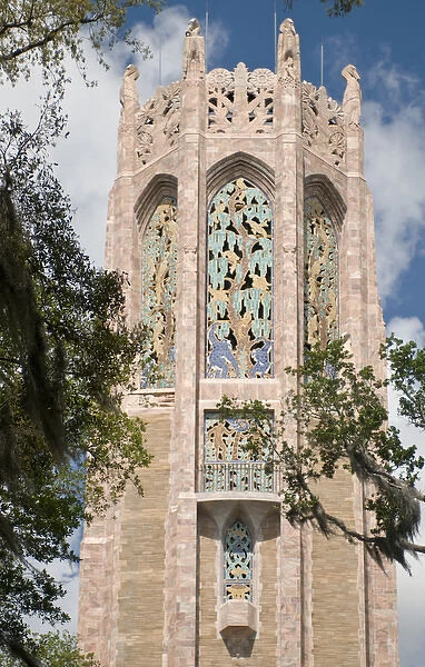 North America, Florida, Lake Wales, Bok Sanctuary. The carillon tower was designed by Milton B