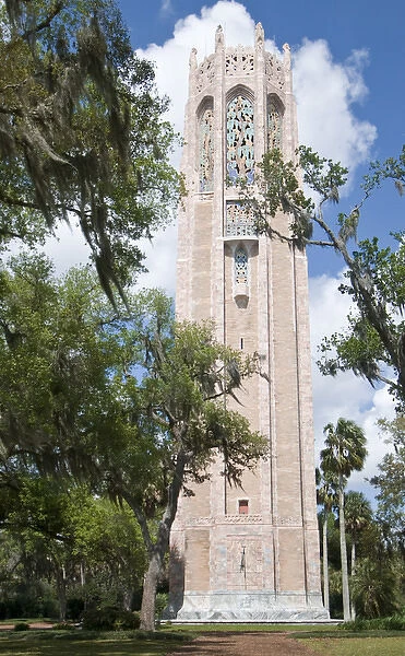 North America, Florida, Lake Wales, Bok Sanctuary. The carillon tower was designed by Milton B