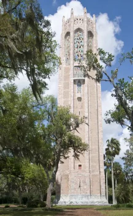 Framed Print : North America, Florida, Lake Wales, Bok Sanctuary. The carillon tower was designed by Milton B Framed Print : North America, Florida, Lake Wales, Bok Sanctuary. The carillon tower was designed by Milton B
