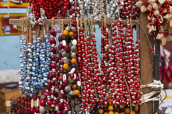 North America, Latin America, Caribbean, Cuba, Trinidad. Beaded necklaces for sale