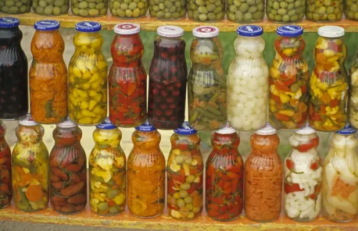 Framed Print : North America, Mexico, Baja. Marinated chilis, olives and vegetables Framed Print : North America, Mexico, Baja. Marinated chilis, olives and vegetables