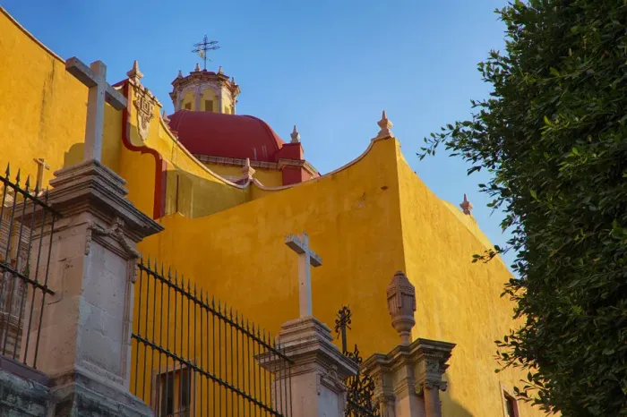 Framed Print : North America; Mexico; Ganajuanto; Basilica Coelgiata de Nuestra with its colorful Framed Print : North America; Mexico; Ganajuanto; Basilica Coelgiata de Nuestra with its colorful