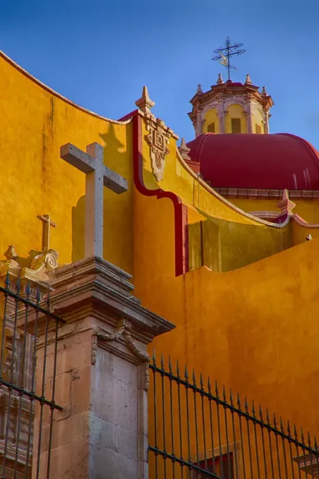 Framed Print : North America; Mexico; Ganajuanto; Basilica Coelgiata de Nuestra with its colorful Framed Print : North America; Mexico; Ganajuanto; Basilica Coelgiata de Nuestra with its colorful