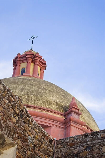 North America, Mexico, Guanajuato state, San Miguel de Allende. The dome of Templo