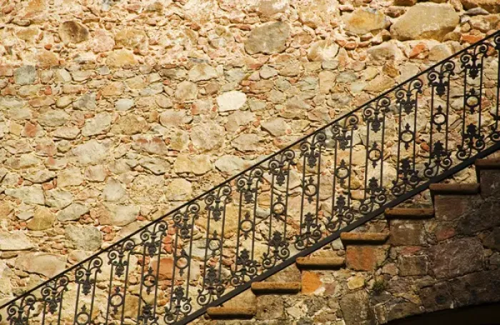 Framed Print : North America, Mexico, Guanajuato state, San Miguel de Allende. Iron railing