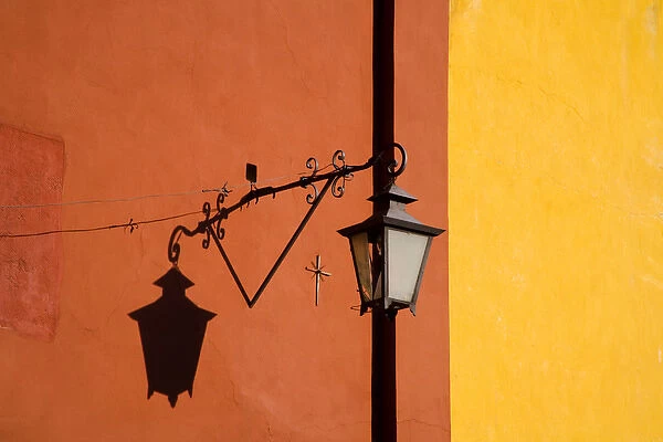 North America, Mexico, Guanajuato state, San Miguel de Allende. Street lantern