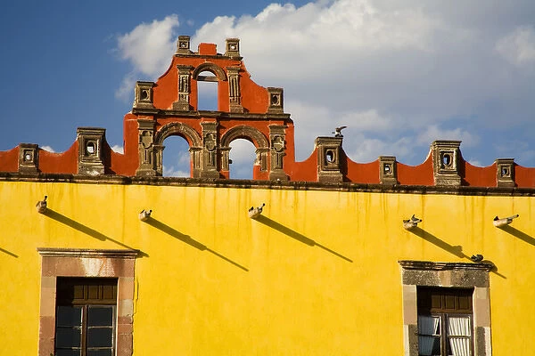 North America, Mexico, Guanajuato state, San Miguel de Allende. Facade, Plaza Civica